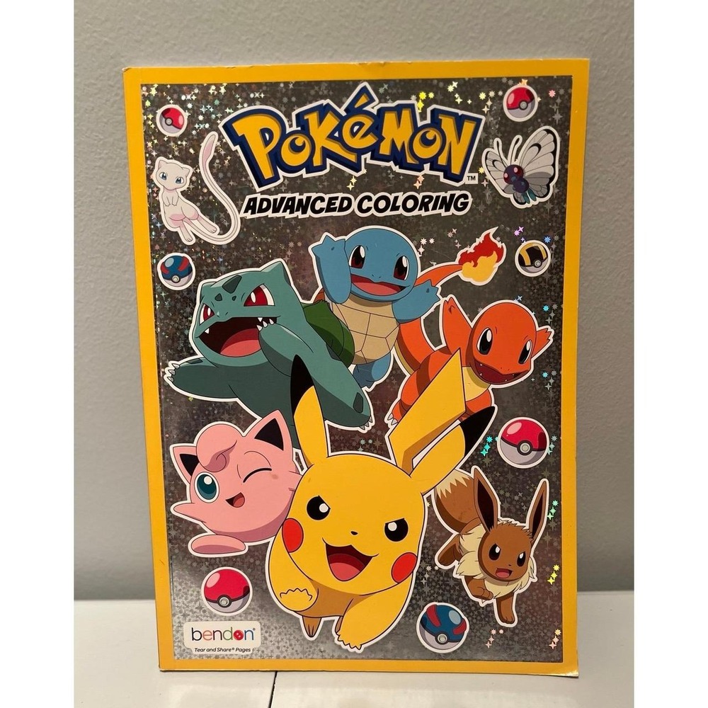 Bendon Pokémon Advanced Coloring Book Tear & Share